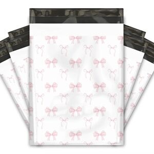 Pink Bow Poly Mailers Pack of 20